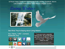 Tablet Screenshot of livingwatersband.com
